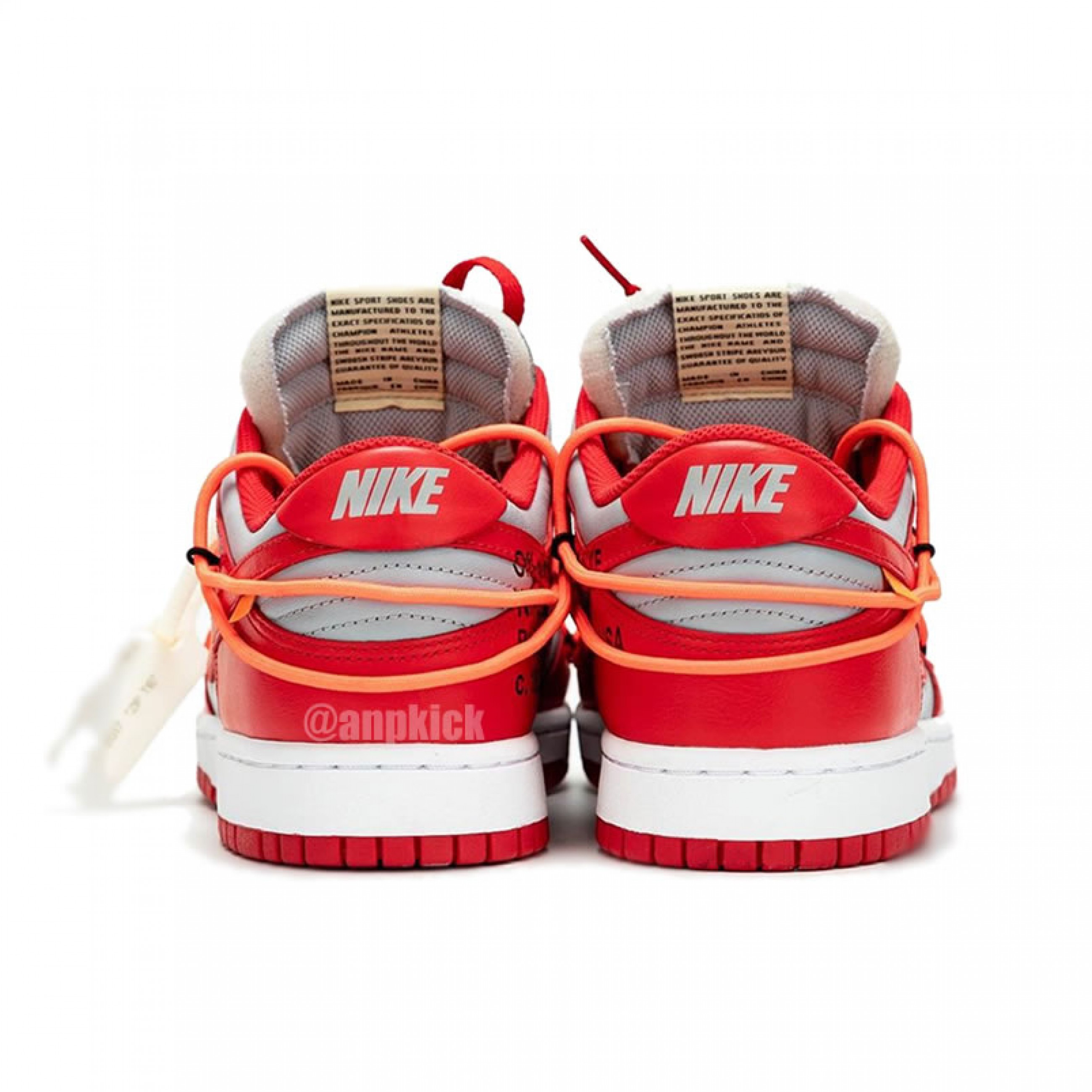 Off-White x Nike Dunk Low University Red Grey Release Date CT0856-600