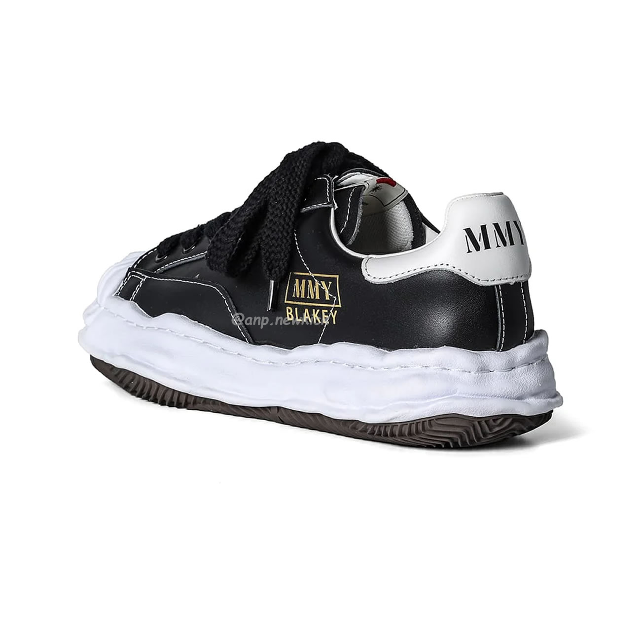 Maison Mihara Yasuhiro Blakey OG Sole Leather Low Black A06FW702