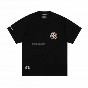 Chrome Hearts Made In Hollywood Plus Cross Black Red T-Shirt