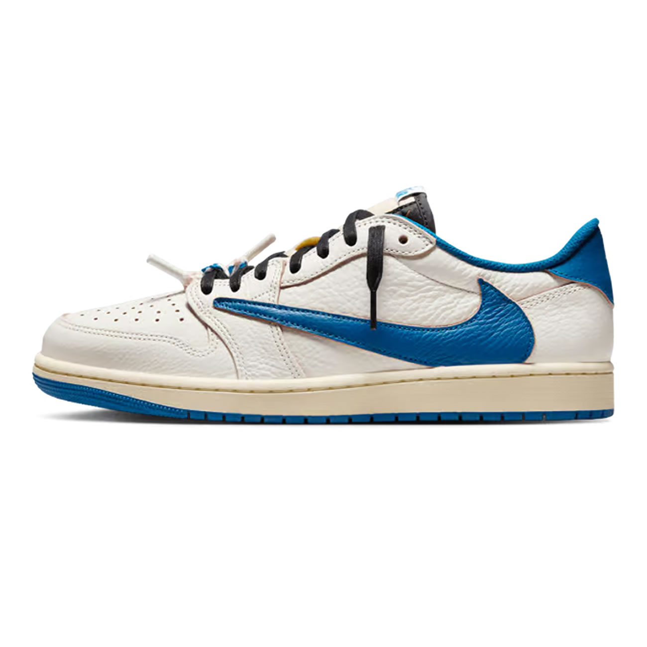 Air Jordan 1 Retro Low OG SP Fragment x Travis Scott Sail Military Blue DM7866-104