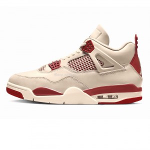 Air Jordan 4 Retro Pale Ivory Sierra Red (Women's) HV0823-108