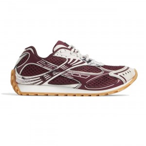 Bottega Veneta - Orbit Barolo Silver Low Top Sneakers