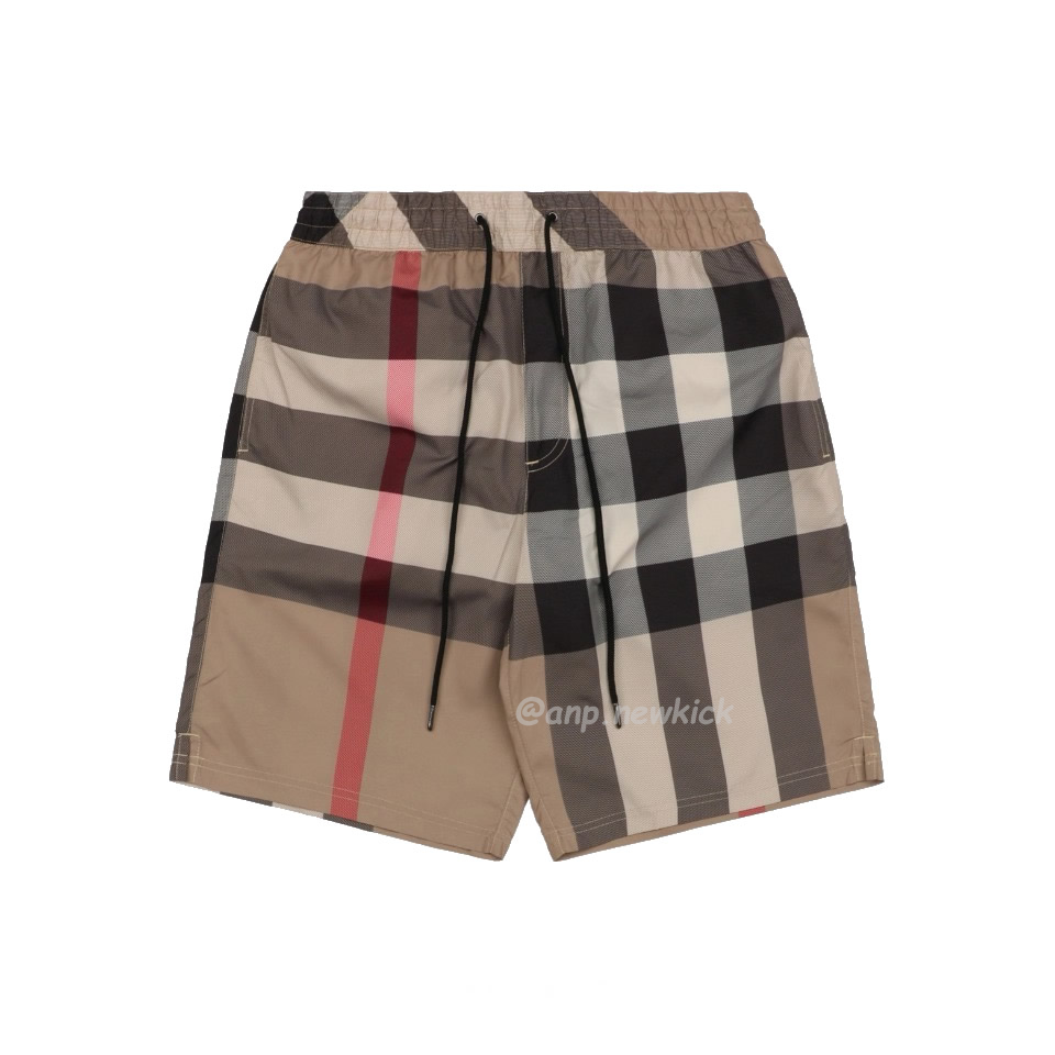 Burberry Check Drawcord Swim Shorts Archive Beige