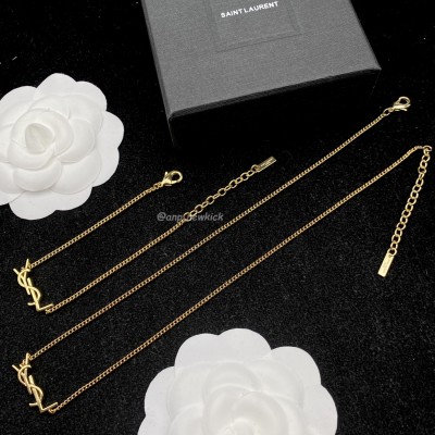 Saint Laurent necklace Bracelet suit