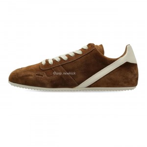 Rick Owens Minimal Sneak suede leather panel sneakers