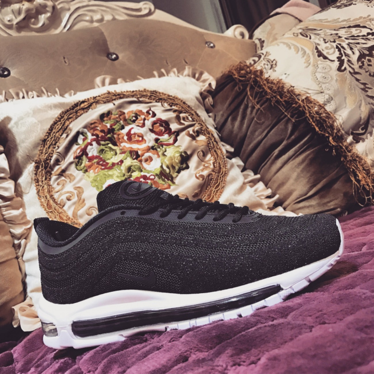 Nike Air Max 97 Swarovski Crystal Black White Silver Bullet 927508-001