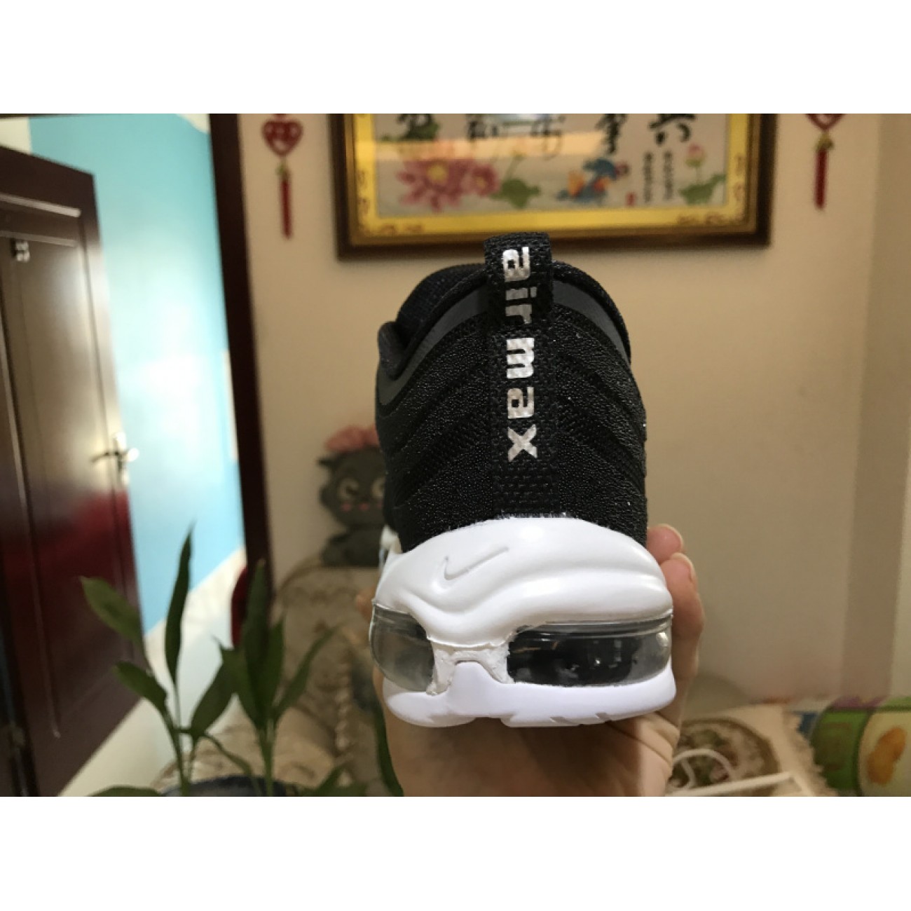 Nike Air Max 97 Swarovski Crystal Black White Silver Bullet 927508-001