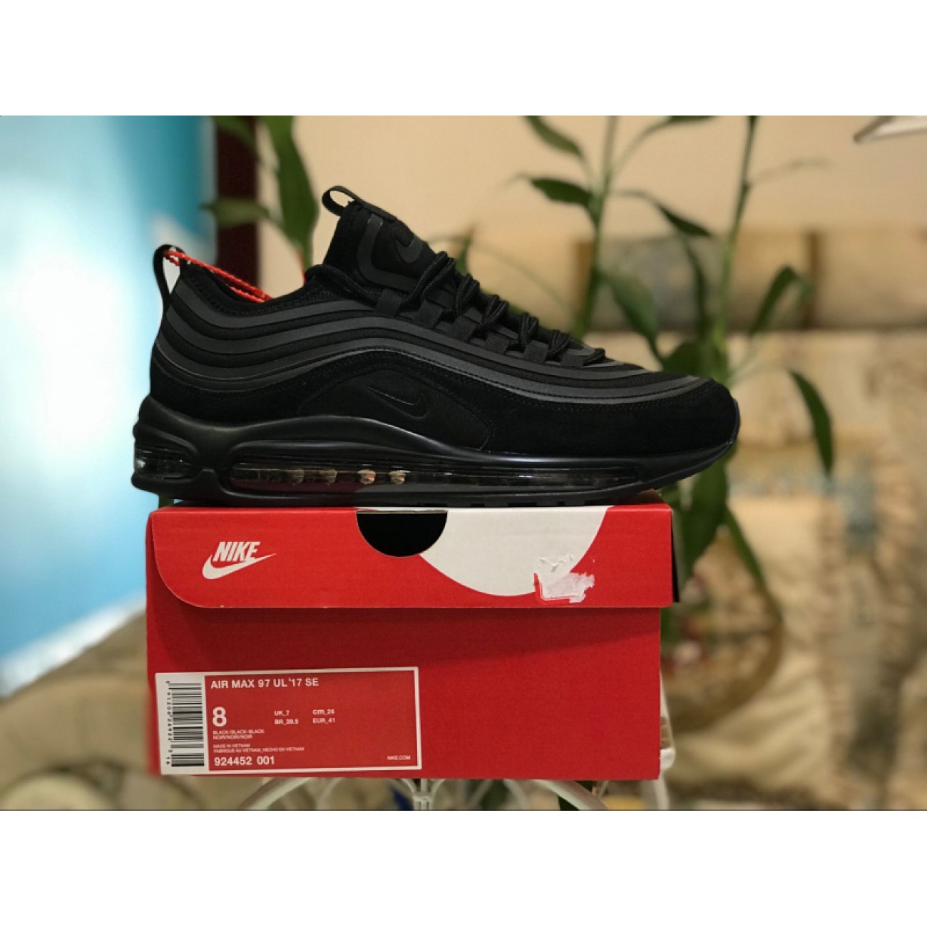 Nike Air Max 97 UL 17 SE Ultra Triple Black 3M 924452-001