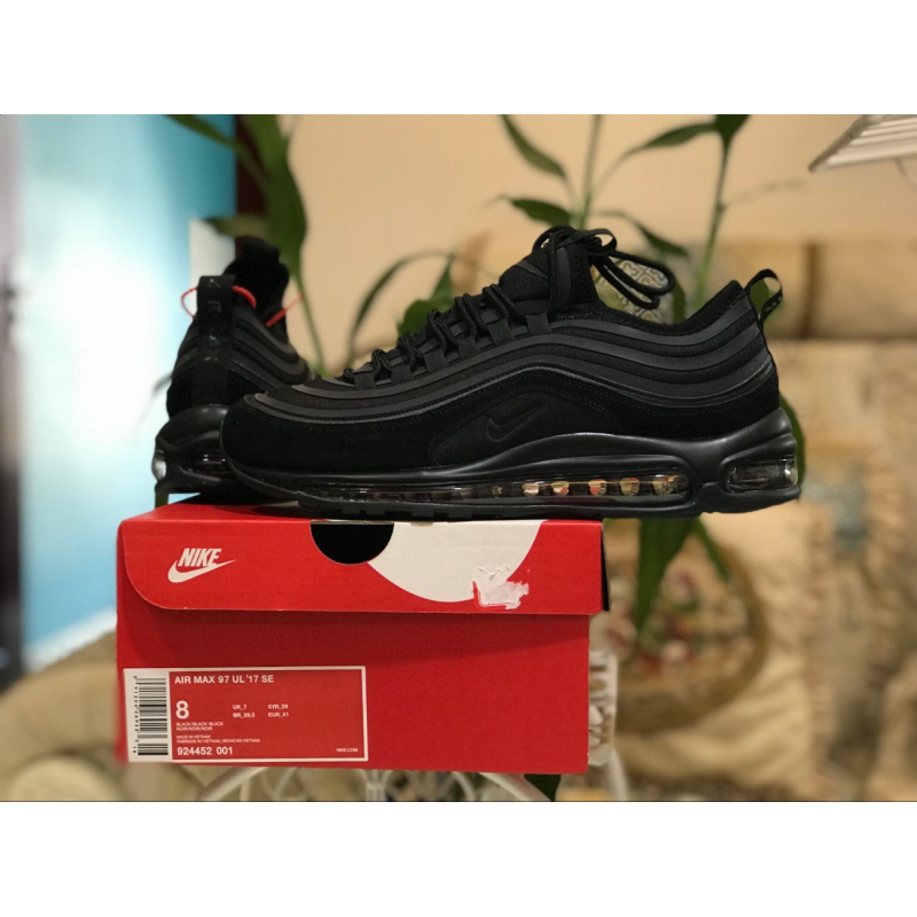 Nike Air Max 97 UL 17 SE Ultra Triple Black 3M 924452-001