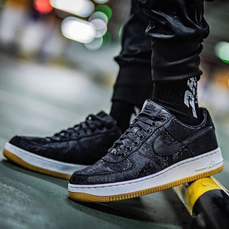 Fragment Clot Nike Air Force 1 Black On Feet Af1 Low Shoes Cz3986 001 (1) - www.newkick.org