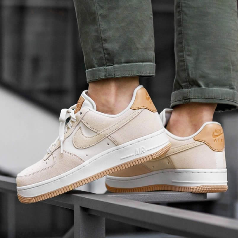 Nike Air Force 1 Womens Jelly Puff Wmns Af1 Low For Sale Pale Ivory Shoes Ah6827 100 On Feet (1) - www.newkick.org