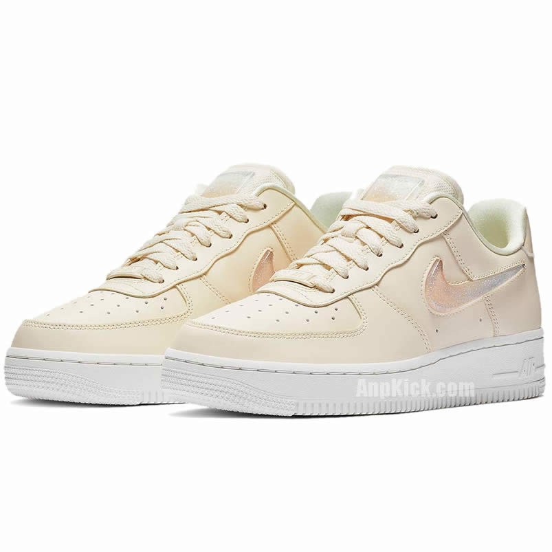 Nike Air Force 1 Womens Jelly Puff Wmns Af1 Low Pale Ivory Shoes Ah6827 100 (3) - www.newkick.org