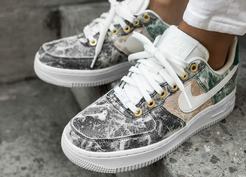 Womens Nike Air Force 1 Low 07 Lxx White Oil Grey On Feet Shoes Ao1017 100 (2) - www.newkick.org