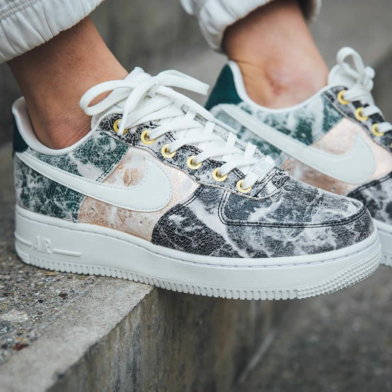 Womens Nike Air Force 1 Low 07 Lxx White Oil Grey On Feet Shoes Ao1017 100 (3) - www.newkick.org