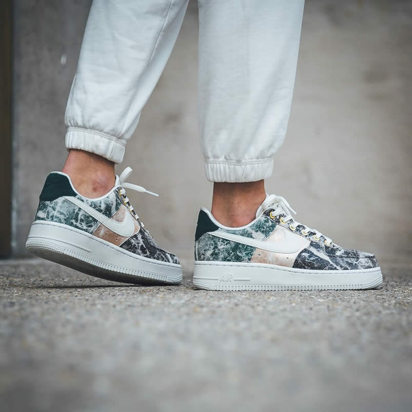 Womens Nike Air Force 1 Low 07 Lxx White Oil Grey On Feet Shoes Ao1017 100 (5) - www.newkick.org