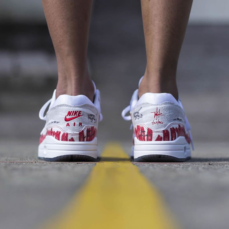 Nike Air Max 1 Tinker Sketch To Shelf White On Feet University Red Grey Cj4286 101 (4) - www.newkick.org
