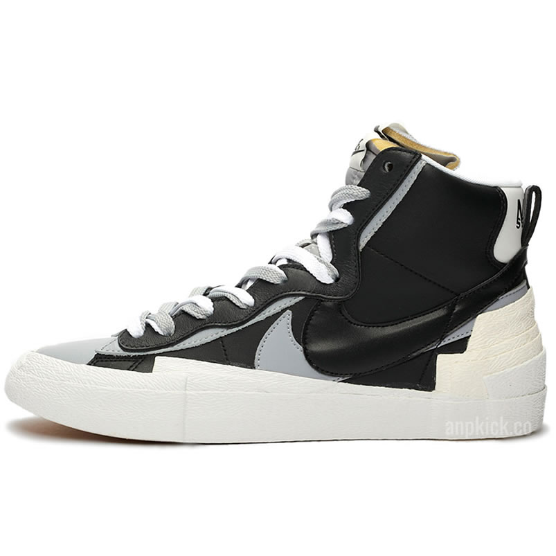 Sacai Nike Blazer Mid Greyscale Black Bv0072 002 (1) - www.newkick.org
