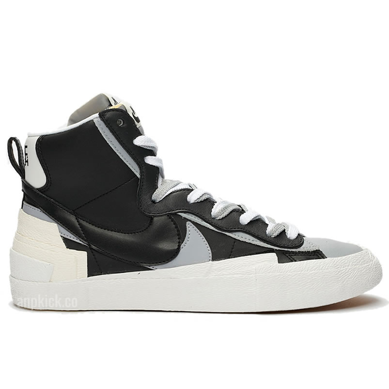 Sacai Nike Blazer Mid Greyscale Black Bv0072 002 (2) - www.newkick.org
