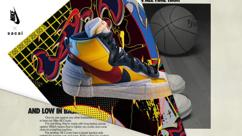 Sacai Nike Blazer Mid Navy Blue Bv0072 001 Yellow Bv0072 700 (14) - www.newkick.org