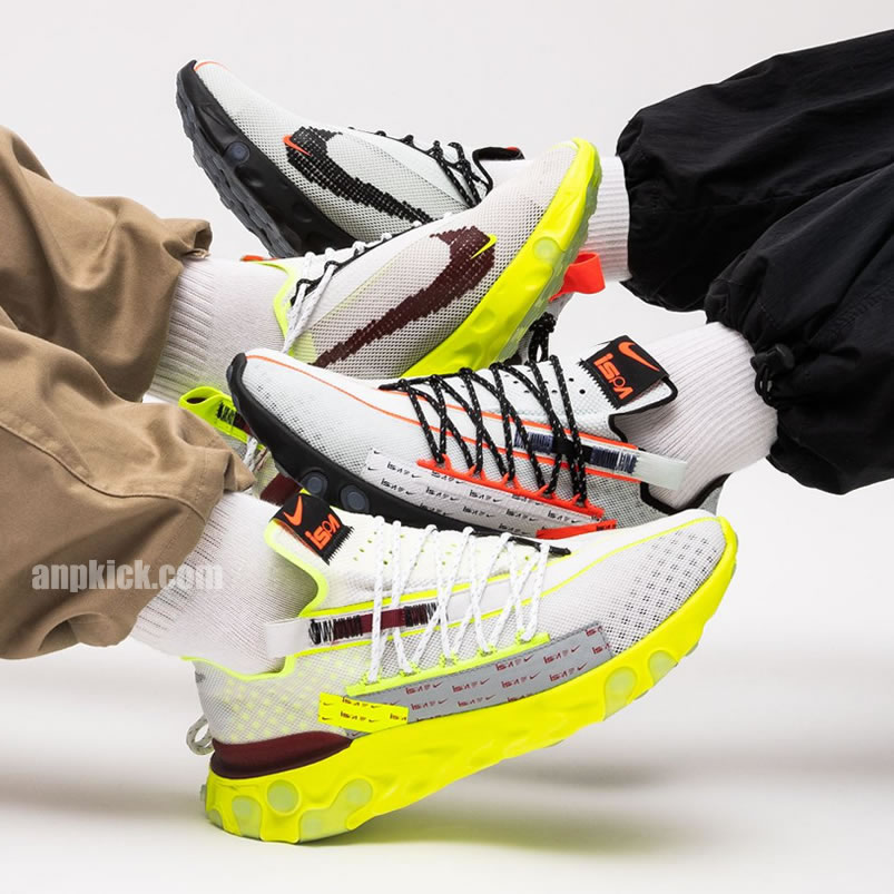 Anpkick Nike React Wr Ispa Team Red Volt On Feet Ct2692 002 (1) - www.newkick.org