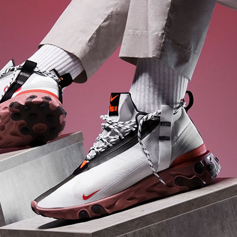 Anpkick Nike React Wr Ispa White Crimson On Feet At3143 100 (1) - www.newkick.org